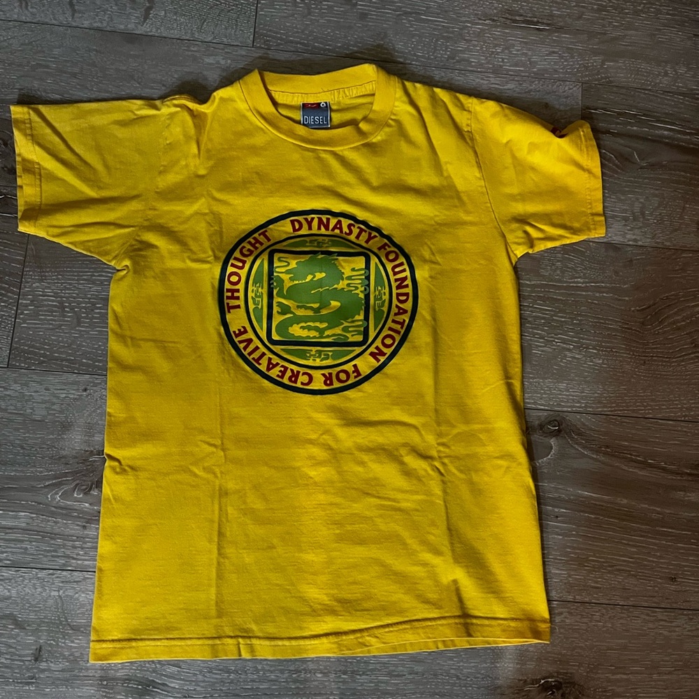 Diesel Kids Vibrant Yellow Tee with Graphic